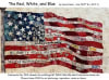 The Red White and Blue Flag Collage Quilt Pattern shows an American Flag rippling in a breeze. - Image 1 of 0