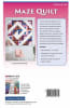 Maze Quilt Pattern by Stephanie Soebbing shows the cover of the quilt pattern which is a twist or variation of a log cabin quilt. - Image 2 of 0