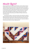 Maze Quilt Pattern by Stephanie Soebbing shows the cover of the quilt pattern which is a twist or variation of a log cabin quilt. - Image 5 of 0