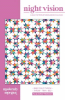 Bright colorful quilt features bright stars on a white ground for half the block, and each star has a four patch in the center of the star. - Image 1 of 0