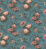 Kate's Garden In Floral Bloom-An Antique Rose Aqua by Betsy Chutchian for Moda - Image 2 of 0