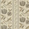 This fabric features a pearl ground and a narrow border stripe in shades of neutrals. - Image 2 of 0