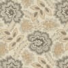 This fabric features a pearl ground and features an overall design of leaves in shades of neutral. - Image 2 of 0