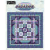 PARADISE Block of the Month Quilt Top Kit by Wing & A Prayer shows a blue & purple batik quilt designed by Wing & A Prayer with fabrics by Timeless Treasures in a very modern design. - Image 2 of 0