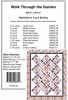Walk Through the Garden Quilt Pattern by Pine Tree Country Quilts shows bright, colorful rectangles on point set against a dark black background in a snazzy layout and design. - Image 2 of 0