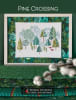 Pine Crossing Cross Stitch Pattern by Robin Pickens shows a grove of pine trees in green on white. - Image 1 of 0