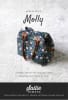 Molly Satchel Bag Pattern by Sallie Tomato shows a medium size curvy bag, that can be a crossbody bag if desired  in a pretty fabrics for a chic modern look. - Image 1 of 0