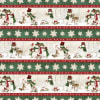 Woodland Snowmen 27733-237 Repeating Stripe Multi by Danielle Leone for Wilmington Prints - Image 1 of 0