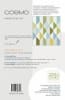 COSMO Quilt Pattern by Zen Chic shows a simple quilt , with straight lines and not much piecing, in shades of olive, blue and cream. - Image 2 of 0