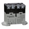 Schneider Electric 725BXXSC3ML-24A Power relay 25A 2NO 24VAC LED push button screw terminals DIN or panel mount industrial component - Image 1 of 0