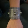 Lafayette Tahitian Pearl and Alligator Hide Cuff Bracelet - Image 3 of 0