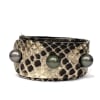 Lafayette Tahitian Pearl and Snakeskin Cuff Bracelet - Image 1 of 0
