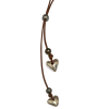 Heart & Soul Tahitian Pearl and Silver Heart Slider Adjustable  Necklace by Wendy Mignot - Image 1 of 0