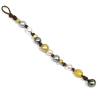 photo of Wendy Mignot Golden Gypsy South Sea Pearl and Tahitian Pearl and Leather Bracelet 2 - Image 3 of 0