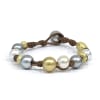 photo of Wendy Mignot Golden Gypsy South Sea Pearl and Tahitian Pearl and Leather Bracelet 6 - Image 2 of 0
