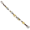 photo of Wendy Mignot Golden Gypsy South Sea Pearl and Tahitian Pearl and Leather Bracelet 6 - Image 3 of 0