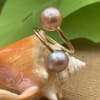 photo of Ohana Freshwater Pearl Single Wrap 14k Gold Filled Ring Blush - Image 2 of 0