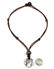 photo of Wendy Mignot Ancient Egyptian Ashkelon Silver Coin Replica with Tahitian Pearls and Leather Necklace - Image 2 of 0