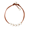 photo of Wendy Mignot Andros Freshwater Pearl and Leather Anklet - Image 1 of 0