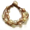 photo of Wendy Mignot Music Four Strand Freshwater Pearl and Leather Bracelet Multicolor - Image 1 of 0