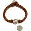 photo of Wendy Mignot Single Braid Aurora Borealis Edison Pearl and Leather Bracelet - Image 5 of 0