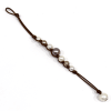 photo of Wendy Mignot Seven Seas Freshwater Pearl and Leather Bracelet -purple - Image 3 of 0