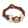 photo of Wendy Center Freshwater Pearl and Leather Bracelet Multicolor by Wendy Mignot - Image 1 of 0