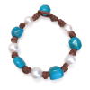 Fine Pearls and Leather Jewelry by Designer Wendy Mignot All Around Freshwater, Turquoise Bracelet LTD - Image 1 of 0