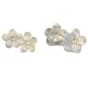 Fine Pearls and Leather Jewelry by Designer Wendy Mignot Hibiscus Pearl and White Mother of Pearl Stud Earrings - Image 4 of 0