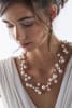 photo of Wendy Mignot Music Four Strand Freshwater Pearl and Leather Necklace White - Image 3 of 0