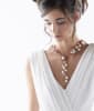 photo of Wendy Mignot Music Four Strand Freshwater Pearl and Leather Necklace White - Image 4 of 0