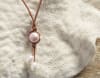 photo of Wendy Mignot Dawny Drop Freshwater Pearl and Leather Necklace Multicolor - Image 2 of 0