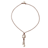 photo of Wendy Mignot Dawny Drop Freshwater Pearl and Leather Necklace White - Image 1 of 0