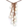 photo of Wendy Mignot Parasol Twelve Freshwater Pearl and Leather Necklace White - Image 2 of 0
