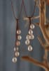 photo of Wendy Mignot Rain Six Freshwater Pearl and Leather Necklace White - Image 4 of 0