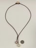 photo of Wendy Mignot Raindrops Freshwater Two Pearl and Leather Deluxe Necklace - Image 2 of 0