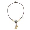 photo of Wendy Mignot Tahitian Pearl and South Sea Gold Pearl and Leather Synergy Necklace - Image 1 of 0