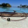 photo of Wendy Mignot Bora Bora Single Tahitian Pearl and Leather with 22k rondelles Necklace - Image 5 of 0