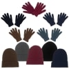 Wholesale Cuffed Winter Hats, Magic Gloves, and Solid Scarves Combo Packs - Image 3 of 0