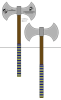 Double Steel Axe with Engraving - Image 3 of 0