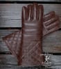 Padded Leather Gloves Brown - Image 1 of 0