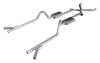 Pypes 1955 1956 1957 Chevy 2.5" Exhaust kit, Sedan/Hardtop, Crossmember Back, With X-Pipe and Cutouts - Image 1 of 0