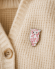 Sakura Blossom Owl Pin - Image 2 of 0