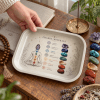 Seven Centers Chakra Mineral Metal Tray - Image 5 of 0