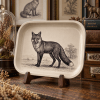 Quiet Woodland Fox Metal Tray - Image 1 of 0