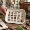 Woodland Forager North American Mushroom Metal Tray - Image 3 of 0