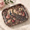 Peacock in the Rose Garden Metal Tray - Image 3 of 0