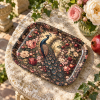 Peacock in the Rose Garden Metal Tray - Image 4 of 0