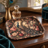 Peacock in the Rose Garden Metal Tray - Image 5 of 0