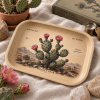 Desert Rose Prickly Pear Metal Tray - Image 4 of 0
